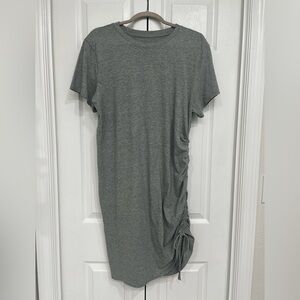 Universal Thread Cinched Gray T-Shirt Dress. Size Large.